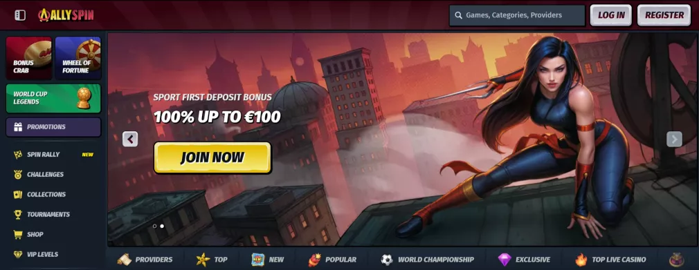 Allyspin kasyno online — bonus powitalny 250% do 4500 zł + 200 darmowych spinów + 3 Bonus Crab